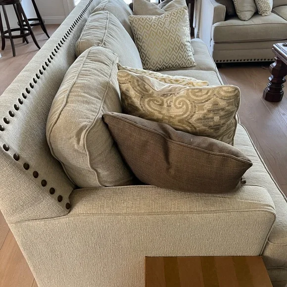 Cream and Brown Plush Accent Pillows for Cozy Decor